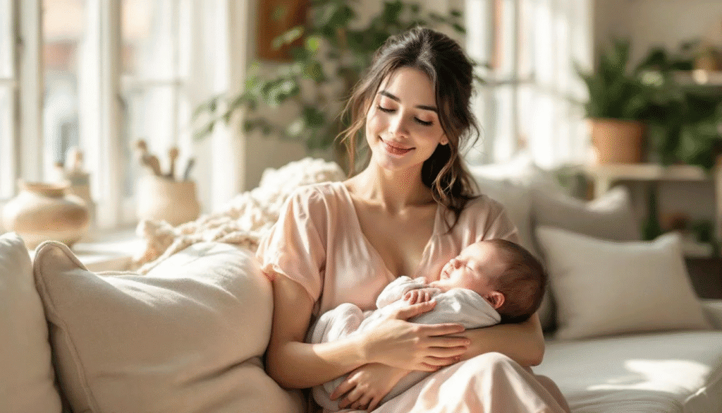 A new mom reflecting on her body image and self-worth.